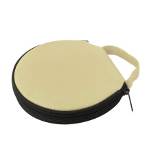 CD Storage Case Waterproof Oxford Cloth 20 Disc Round CD Holder with Zipper for Car and Home