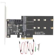 Upgrade fără efort al stocării, adaptor NVMe ușor de instalat, suportă SSD-uri NVMe de lungime 2280, 2260, 2242, 2230