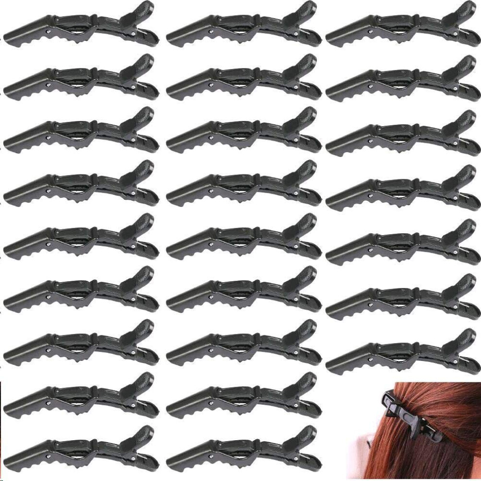 Hair Sectioning Clips 25 Pack Professional Alligator Hair Clips with NonSlip Grip for Styling
