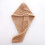 Microfiber Hair Towel Brown Quick Dry Super Absorbent Wrap with Secure Button Closure 1