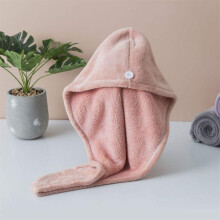 Microfiber Hair Towel Wrap Fast Drying Absorbency Quick Dry Turban Bath Cap 25x65cm