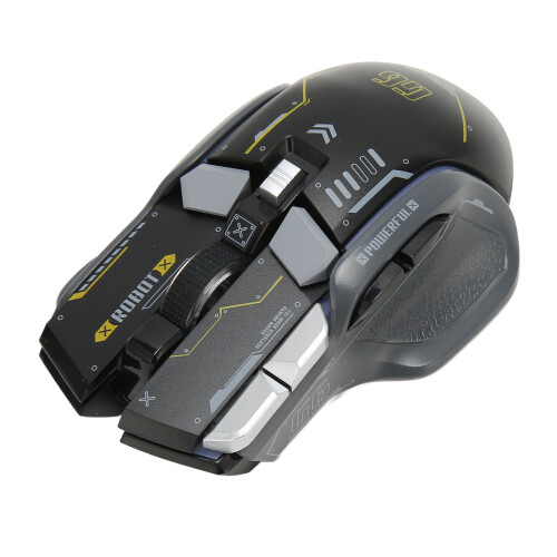 Ergonomic Gaming Mouse with RGB Lighting, Wireless USB Mouse Featuring Adjustable DPI and Silent Button Technology 2