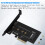 Υποστηρίζει προσαρμογέα SSD NVMe SSD, διεπαφή PCIe Plug and Play, ψύκτρα αλουμινίου, 7