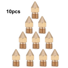 Nozzle Nicilphlátáilte Printéir 3D Práis Nozzle Easbhrúiteora M6 0.4mm Do MK8Makerbot Reprap Prusa I3 Nozzle Inchoigeartaithe Snasta Réidh