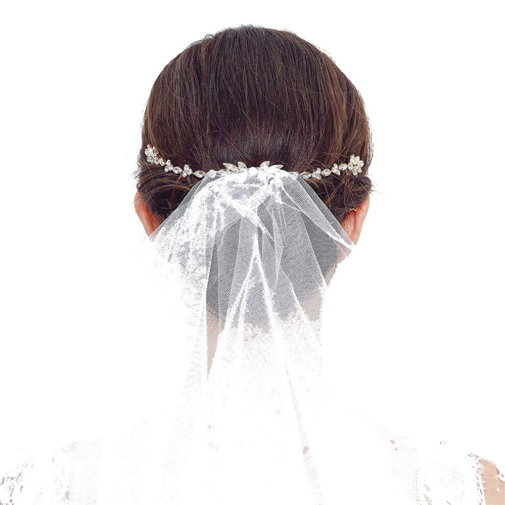 Handmade Crystal Bridal Hair Comb with Pearls and Rhinestones Elegant Wedding Hair Accessory