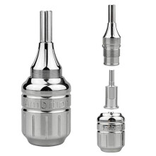 32mm Adjustable Stainless Steel Tattoo Cartridge Grip with Ergonomic Control and Quick Swap