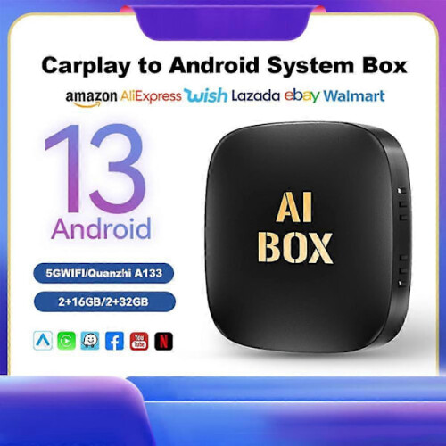 Android13Car AI Box Συνδεδεμένο με Ασύρματο Carplay & Android Auto Adapter Έξυπνο Ai Box για Netflix Youtube 1
