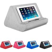 Miękka poduszka pod tablet, kompatybilna z iPadem, podkładka na kolana o wielu kątach z kieszenią na tablety, czytniki e-booków, smartfony,