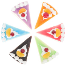 Simuleringskagemodel Falsk fødselsdag Realistiske cupcakes Hjemmedekoration Kunstige dekorationer Bryllup 6 stk.