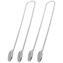 2 st servettkedja hållare klämmor flexibel lanyard halsrem för seniorer äldre vuxna barn