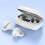 Auricolari wireless Avtoify, cuffie Bluetooth con display LED e microfono integrato, ideali per allenamento, giochi e corsa, colore bianco. 1