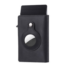 Portefeuille Airtag pour homme avec pince à billets, protection RFID, porte-cartes de crédit, portefeuille intelligent et simple pour homme avec