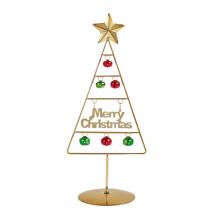Décoration de sapin de Noël en fer forgé, à poser sur une table. Idée de sapin de Noël en métal, boule de Noël décorative, cadeau artisanal,