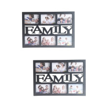Lot de 2 cadres photo élégants à accrocher au mur pour photos de famille