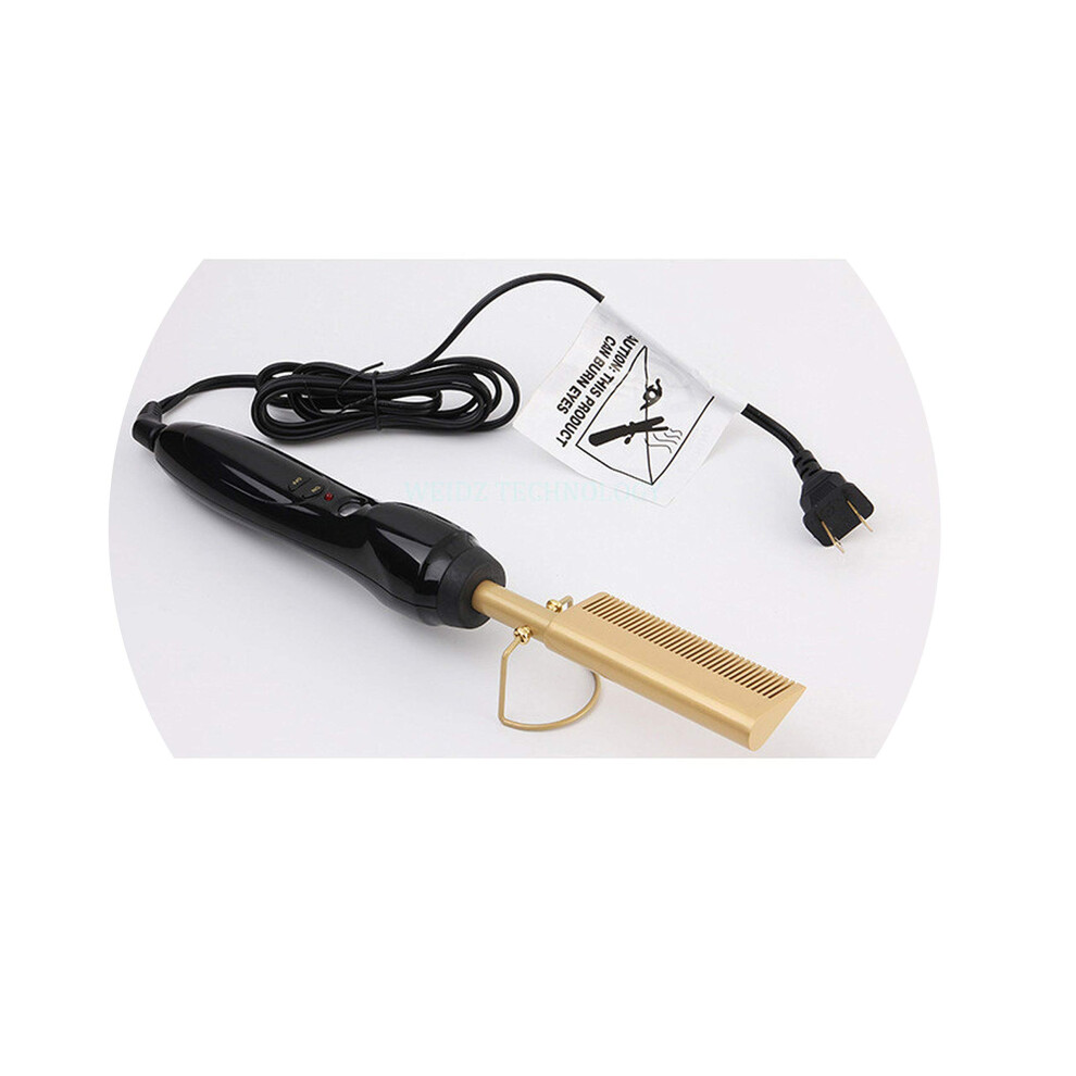 Gold 2 In 1 Titanium Hair Straightener And Curler For Wet And Dry Hair, Dual Voltage,