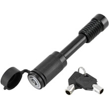 Låsbar dragkrokssprint för 2"-fäste - 5/8" lastdraglås, klass V-kompatibel, anodiserad svart, fukttätad - Säkra cykelställ, släpvagnar och