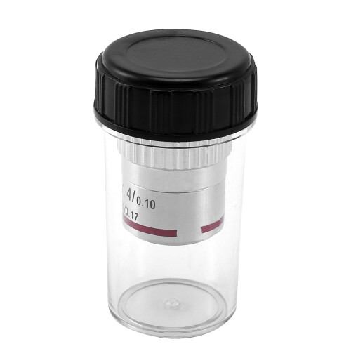 Microscopio Plan Achromatic Objective 4X Biological Metalurgical Microscope Objectives. 1