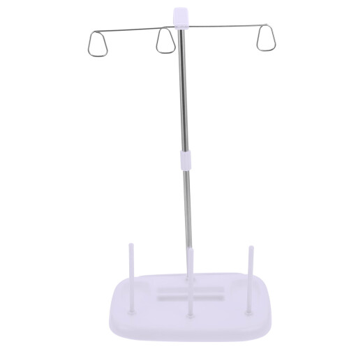 Sewing Machine Thread Stand Needles Accessory Embroidery Bobbins Accessories White Plastic