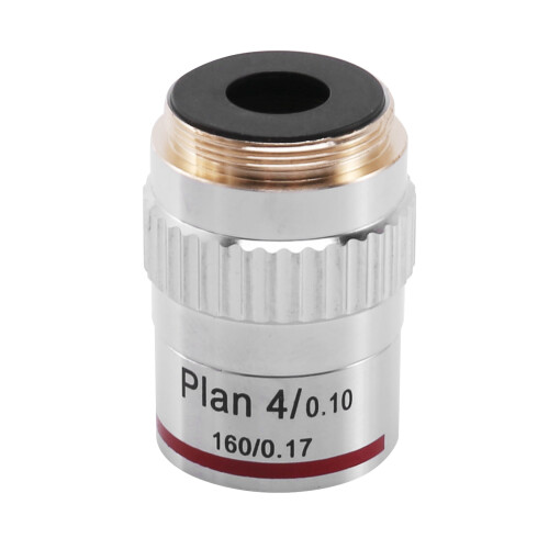 Microscope Plan Achromatic Objective Lens 4X Biological Metallurgical Microscope Objectives 2