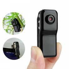 Orchip Tragbare 720x480 Mini-Körperkamera mit Bewegungserkennung und DVR-Videorekorder, Schwarz