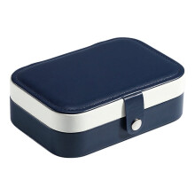 Scatola portagioie portatile, organizer per gioielli, espositore per gioielli da viaggio, custodia per gioielli, scatole con bottone, in pelle, con