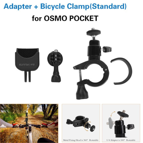 Kiplyki Άνοιξη Προσφορές για OSMO POCKET Βάση στήριξης ποδηλάτου με λαβή gimbal, κλιπ