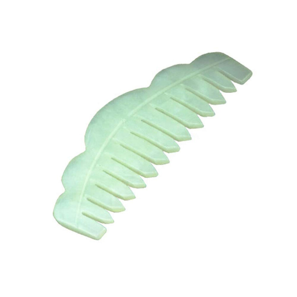 Unisex Jade Hair Comb Hand Polished Natural Stone For Scalp Massage And Smooth Detangling Glide