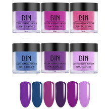 Dip Powder Nail Kit 6 Colors Acrylic Dipping Powder No Lamp Curing for Home and Salon Use