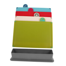 Cutting Board Set Plastic NonSlip FoodGrade Chopping Boards for Meat Vegetables and Fruits
