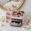 Living And Home Modern Multi-Compartment Cosmetic Storage Organiser with Drawers, Pink 1
