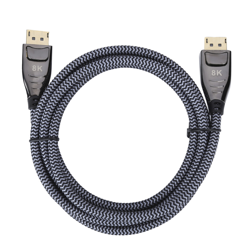 Displayport Cable With Ultra Durability And Enhanced Gaming Experience, Supports 8K@60Hz, 4K@144Hz, 2K@240Hz, 32.4Gbps, Bidirectional Connectivity, Pe 9147006879566