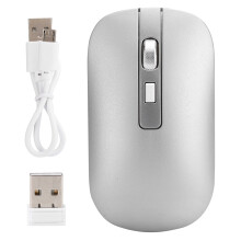 Lichtgewicht draadloze muis voor dagelijks gebruik, betrouwbare 2,4 GHz-verbinding met ergonomisch ontwerp en stille knoptechnologie.