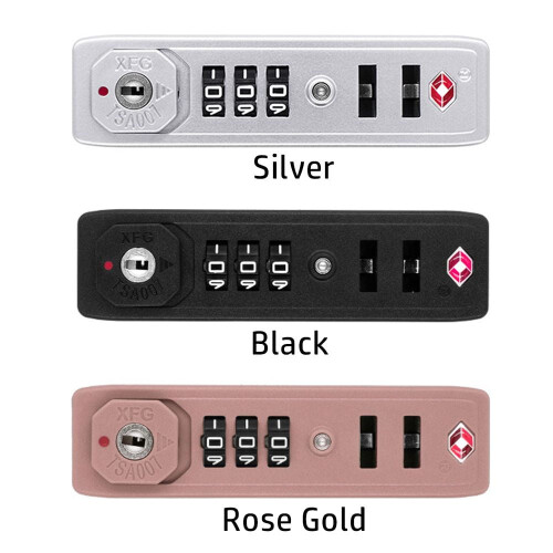 Padlock Anti-theft Luggage Weatherproof TSA Customs Lock 3 Digit Combination Lock TSA007 Safely Code Lock SILVER 2