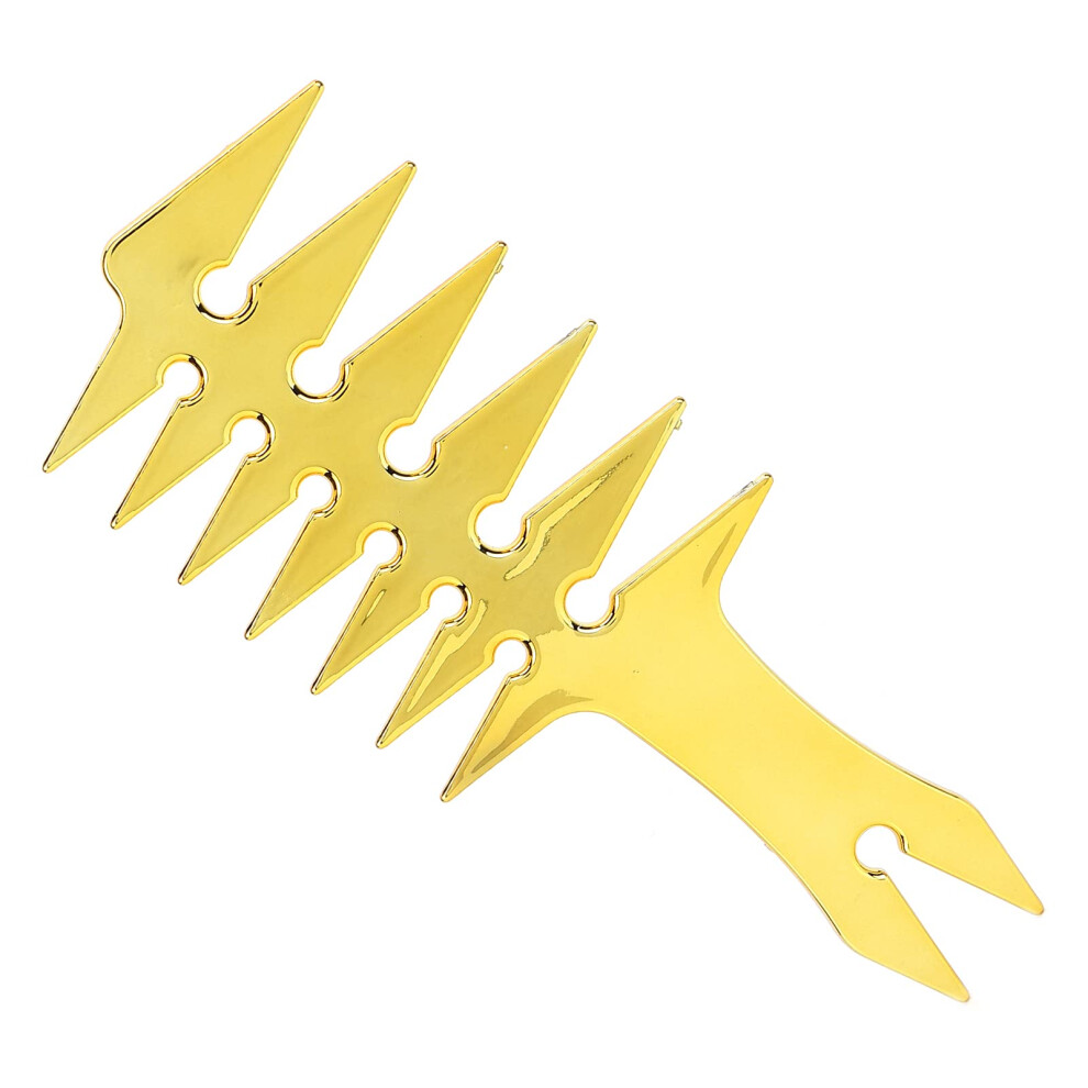 Wide Tooth Hair Comb Gold for Smooth Detangling and Gentle Scalp Care Durable ABS for Styling