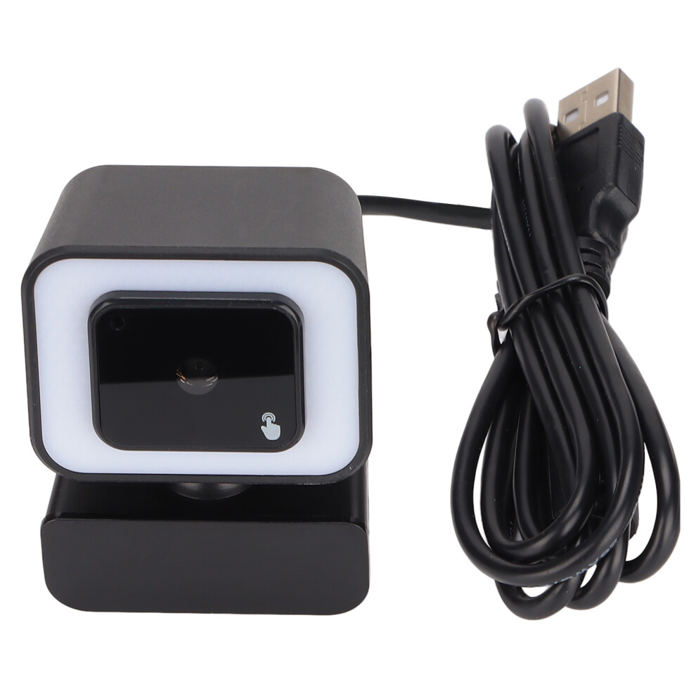 Adjustable Field Of View Webcam With Digital Zoom, Wide-Angle Lens Noise-Canceling Microphones Webcam For Streaming, Plug And Play With Facial 9773935251786
