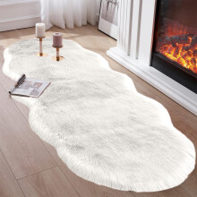 Weihnachtsabverkauf: Extra großer, flauschiger Samt-Fleece-Läufer (140 cm), rutschfest, saugfähig, maschinenwaschbar, weiche Badematte aus