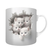 TERGAYEE Katzen-Kaffeebecher, lustiger 3D-Keramikbecher, niedliches Geschenk für Männer und Frauen, kompatibel mit xxx