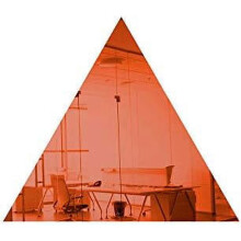 7 Zoll große, orangefarbene, dreieckige Spiegelscheiben aus glattem Plexiglas mit glatter Kante, 0,118–3 mm dick, für DIY-Projekte, Dekoration