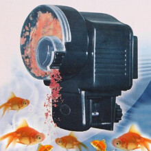 Okaydehi Aquariumzubehör im Ausverkauf: Teichfutterautomat, digitaler Timer, automatischer Futterbehälter, Aquariumzubehör, Schwarz