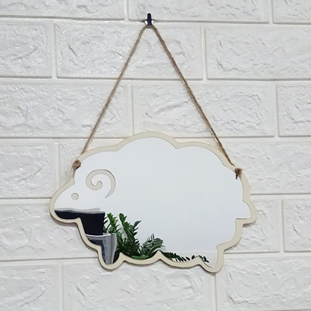 YiFudd Wood Acrylic Mirror Wall Camera Props Wall Decoration F