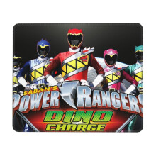 Power Rangers Mauspad mit genähtem Rand, rutschfester Gummibasis, waschbarem Lycra-Gewebe, kompatibel mit Computer- und Laptop-Mäusen