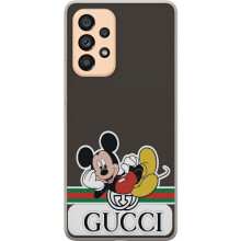 Coque transparente compatible avec Samsung Galaxy A53 5G, motif Mickey Pig, inspirée de Gucci