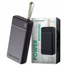 Külső akkumulátor 30000mAh 2.1A USB C típusú