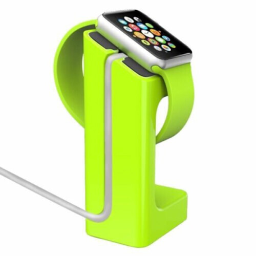 Compatible avec Apple Watch et son support vert, ce support offre une solution fluide et efficace.