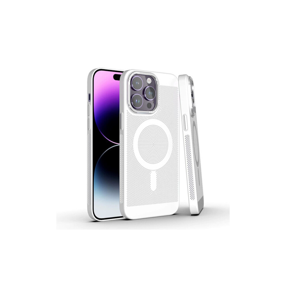 Magsafe Case With Mesh Ventilation For Compatible With Iphone 15 Plus White 9773935593176