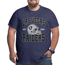 Raiders-miesten isot ja pitkät urheilujalkapallojoukkueen logolla varustetut lyhyet hihat baseball-faneille tarkoitetut T-paidat