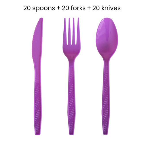 Σετ επιτραπέζιων σκευών μιας χρήσης Aqyh60Pcs, ανθεκτικό σε τρόφιμα και υψηλές