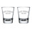 Set van 2 borrelglaasjes van 50 ml. Borrelglaasje 'Not Today Satan'. 1