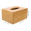 Nishuna Tissue Box Holder Rectangular Bamboo Tissue Holder Facial Paper Organizer Tissue Dispenser 3