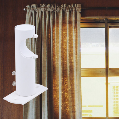 Side Loading Curtain Rod Rack Hooks Drapes Holder Curtains Holders Wall Bracket Rail Brackets 1